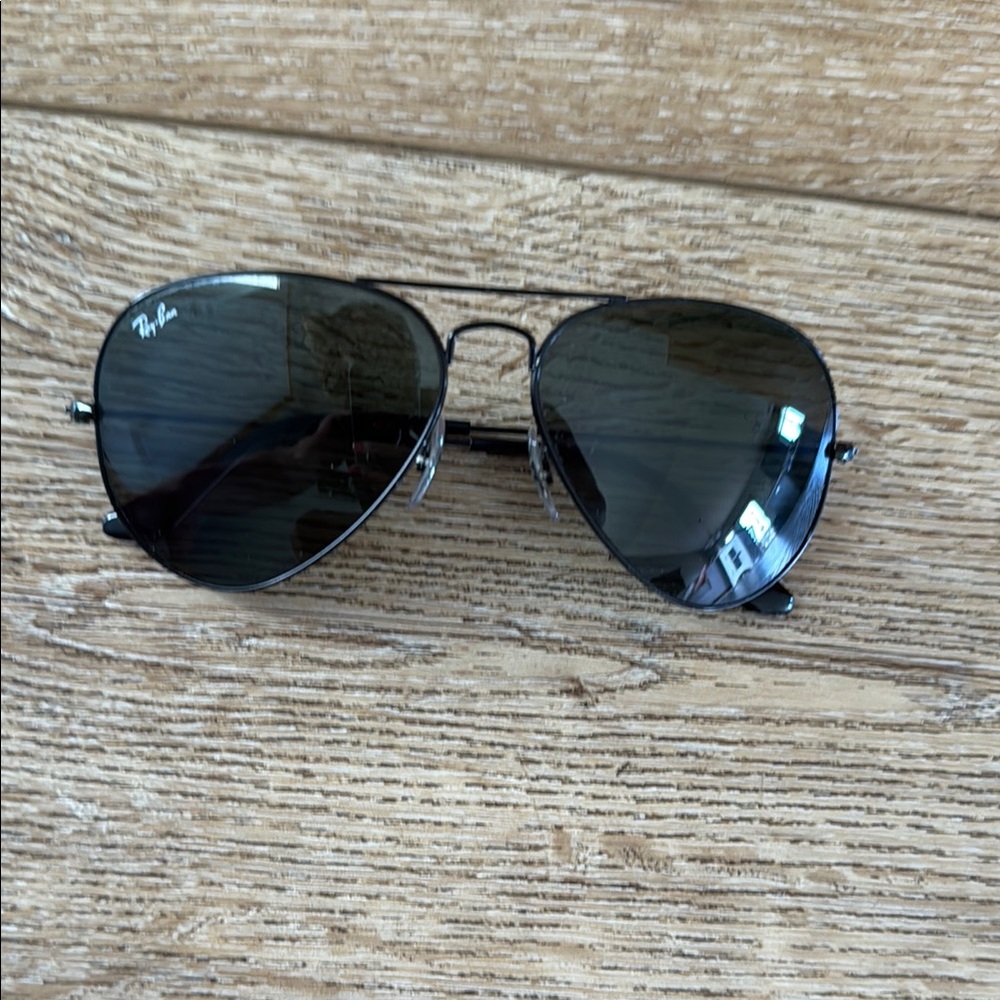 Ray-Ban Black Frame Aviator Sunglasses